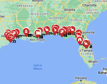 Camper Trip Plan from Orlando to Houston